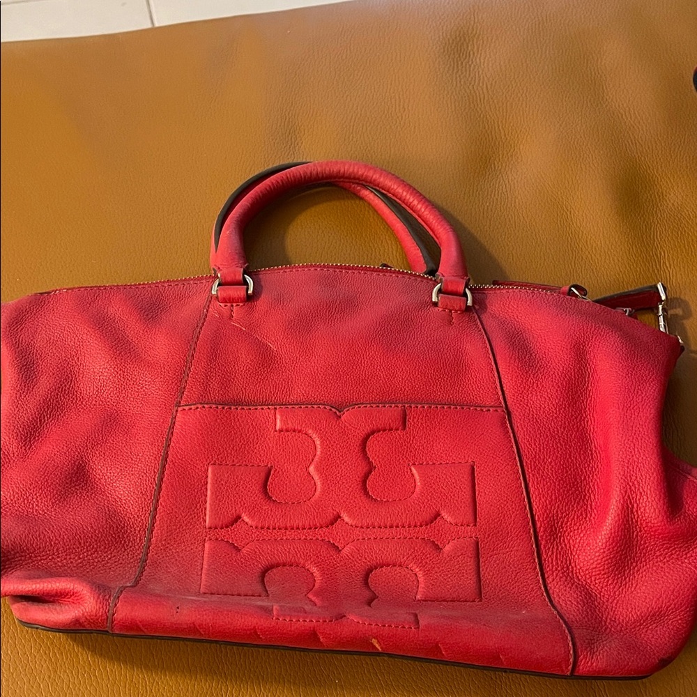 Tory Burch Red Satchel Bag